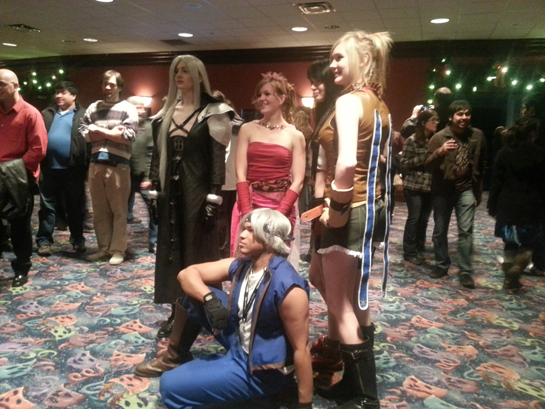 Final Fantasy Fans dressed in cosplay