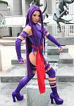 X-Men's Psylocke - How many psychic ninjas you know walk around in big ass heals like that? What? Seven? >_<