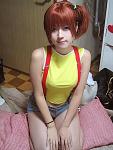 Misty from Pok�mon - In a bed ready for what must be a scary pr0n shoot?
