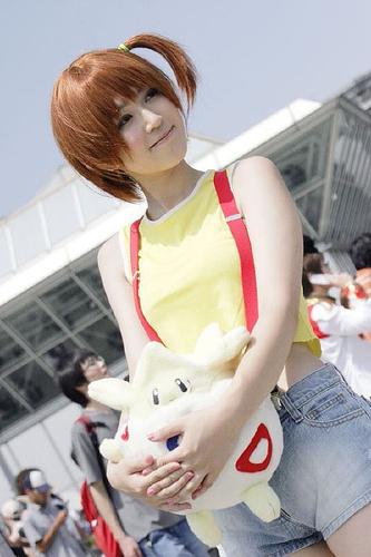 Misty from Pok�mon with Togepi...!