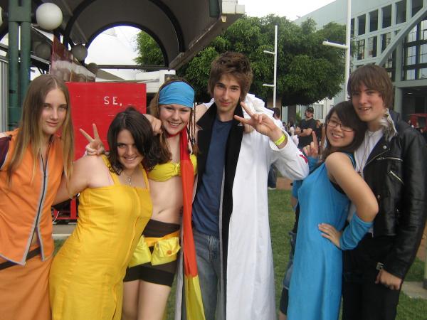 *squee!* Final fantasy!
left to right (please mind spelling!):
Quastis: FFVIII, Selphie: FFVIII, Rikku: FFX2, Seifer: FFVIII, Rinoa:FFVIII, and Squall:FFVIII.