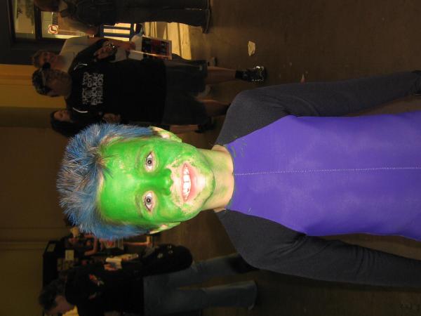 A cute little Beastboy. ^_^ I think his FAther was afraid of me, because I kept talking about how adorible he was....