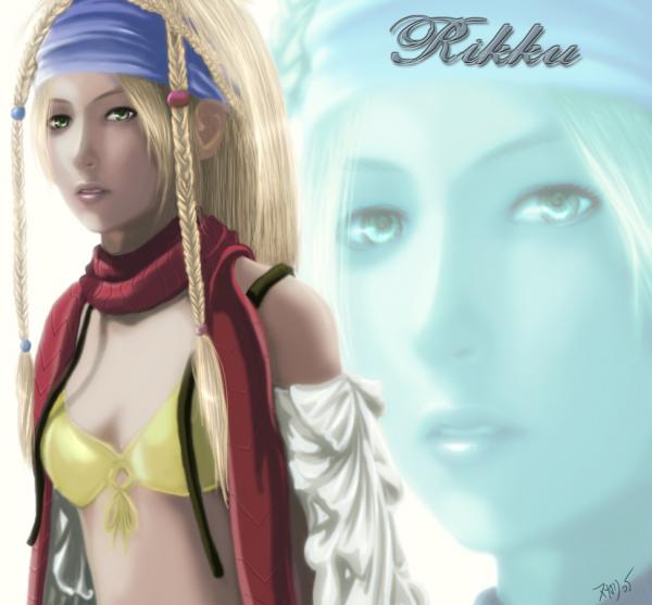 rikku fan art (semi realistic)