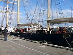 The Leeuwin docked at Fremantle harbour. The boat I went on for a week