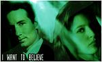 Mulder and Scully. Old banner.