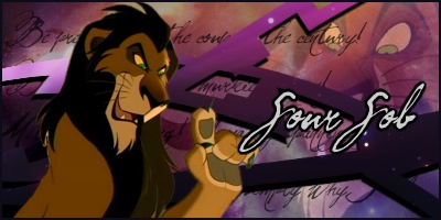 Scar is awesome. I made this for my short lived tenure as Sour Sob.