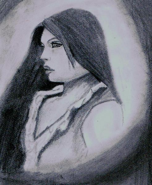 lady drawing #2
tried drawin the girl next to Yuna, it's the picture
on the back of the final fantasy X-2 guide book,
hehe..I tried but what does it matter.