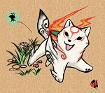 Chibi Okami with Issun