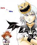 Riku and Sora by MiniRoxasChan