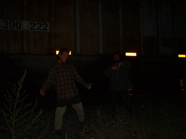 dickin' with trains