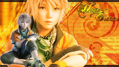 Hope Wallpaper

Good quality image: http://i901.photobucket.com/albums/ac212/Faaten/Wallpapers/HopeWallpaper.jpg?t=1264311054

It's Hope Estheim, my favorite character; he's from Final Fantasy XIII. In case anyone is curious, the text in the background is actually the lyrics to "My Hands" by Leona Lewis, Final Fantasy XIII's theme song.