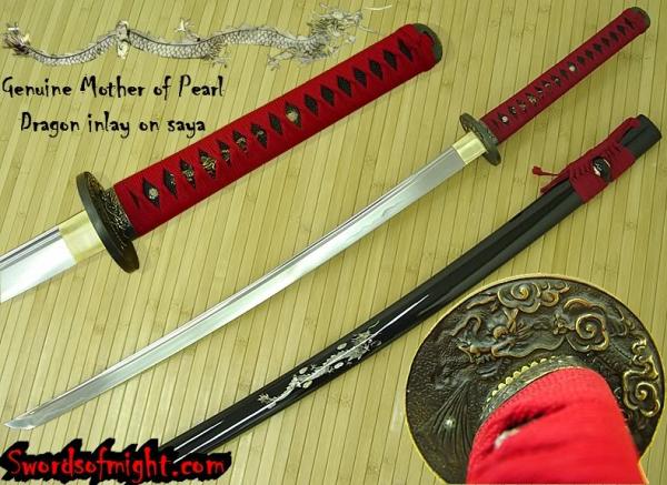 Bushido Blood Dragon Katana.  This Is Also Another One Of My Many Katanas, And Is Very Beautiful.  Please Comment On It, Thank You :)