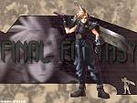 A picture of Cloud from Final Fantasy VII