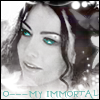 Amy Lee Avatar

This time I went for reality instead of video game characters. It's Amy Lee, the lead singer of Evanescence. This picture was a screenshot from one of their songs called "My Immortal." It's always been one of my favorite songs. The black and white theme was hard for me, though, because I usually like a lot of colors; still, I managed to fit in the eye color with the text to give it a more...unique look. Not sure what color her eyes really are, though.