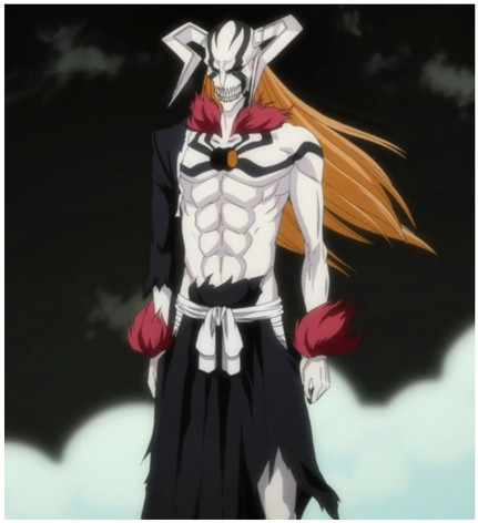 Ichigo's true Hollow form in the battle with Ulquiorra in his second resurrection