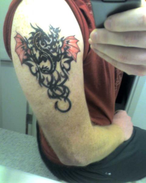 Tribal Dragon Tattoo
(Tatt 2 of 3)