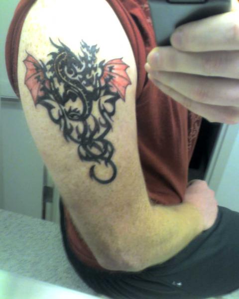 Tribal Dragon Tattoo
(Tatt 2 of 3)