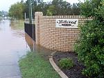 entrance to our units, millwood villas, this would've been around 2pm.