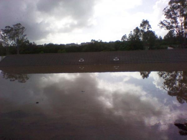 roof of our unit. The water ended up going completely over the roof :(