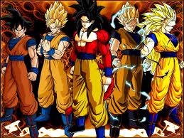 All of Goku's transformations.