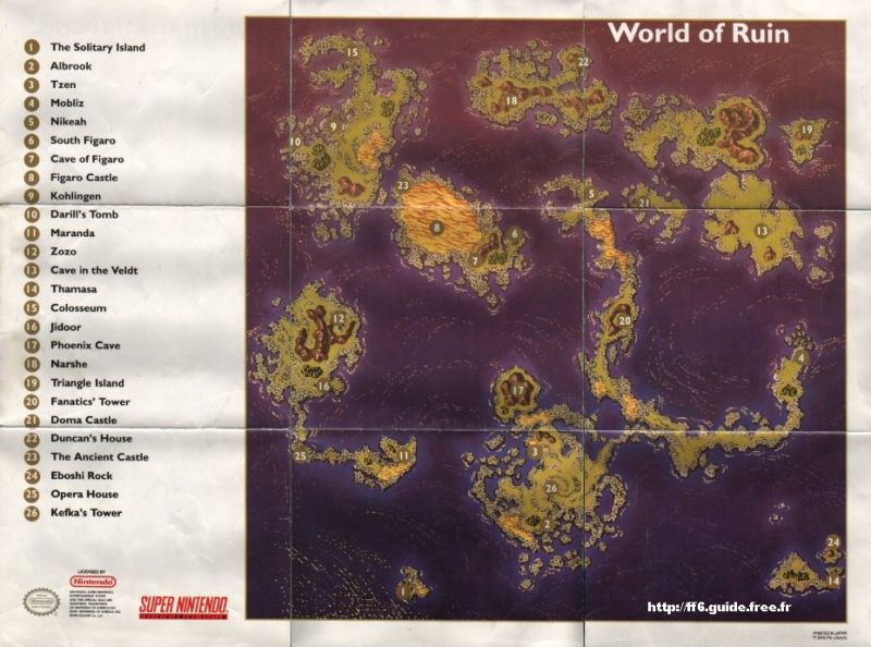 World Of Ruin Map United States Map